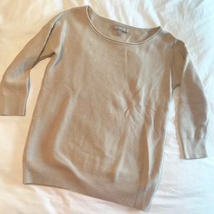 Banana Republic Tan Crew Neck Sweater
